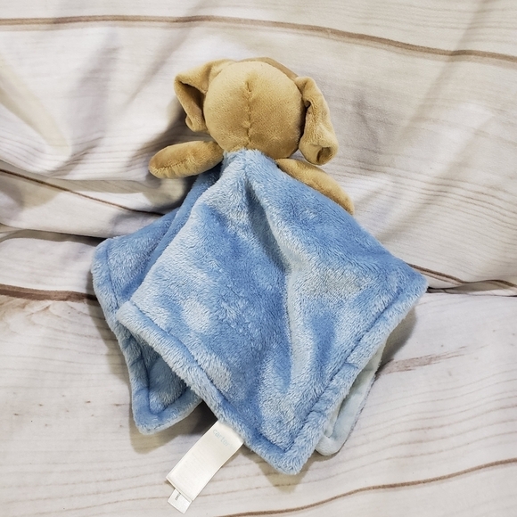 Carters Brown Blue Puppy Dog Plush Lovey Mini Security Blanket 13 Inch 2022 #2 - Picture 5 of 9